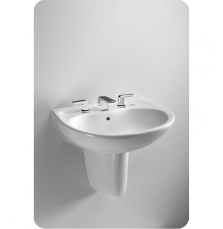 TOTO LHT242G Prominence® Wall Mount Lavatory - with SanaGloss® TOTO LHT242G Prominence® Wall Mount Lavatory - with SanaGloss®