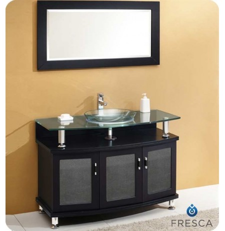 Fresca FVN3317ES Contento 43" Modern Bathroom Vanity with Mirror in Espresso