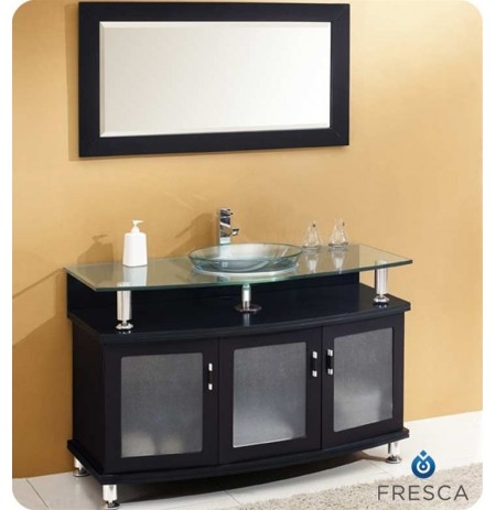 Fresca FVN3318ES Contento 47" Modern Bathroom Vanity with Mirror in Espresso