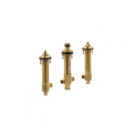 Danze D215500BT Widespread Rough-In Valve & Spout Tube for Roman Tub Filler & Personal Shower in Rough Brass