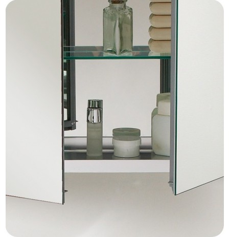 Fresca FVN8080BW Medio Modern Bathroom Vanity with Medicine Cabinet in Black