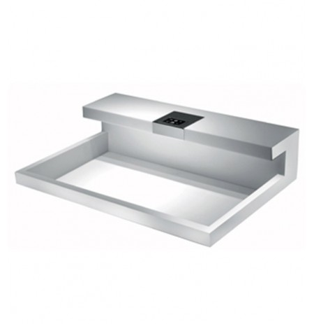 LaToscana I-CET Hybrid Above Counter or Self Rimming Sink with Faucet in Polished Chrome