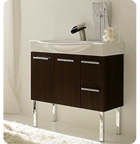 LaToscana 7059-W Cortina Collection Wenge Wood Modern Bathroom Vanity