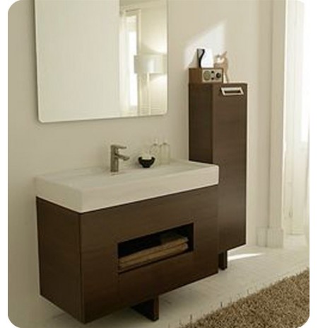 LaToscana 7064 Open 100 Collection Wenge Wood Modern Bathroom Vanity