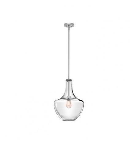 Kichler 42046CH Everly Collection Pendant 1 Light in Chrome