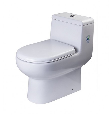 Fresca FTL2351 Antila One Piece Dual Flush Toilet with Soft Close Seat