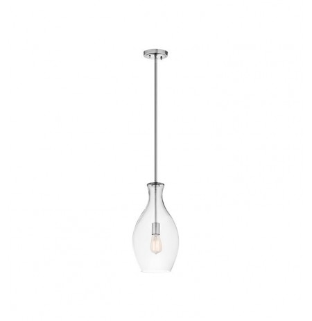 Kichler 42047CH Everly Collection Mini Pendant 1 Light in Chrome