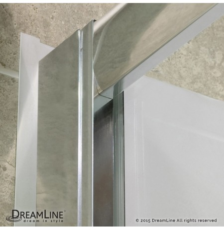 DreamLine Infinity-Z 56 to 60" Frameless Sliding Tub Door, Clear 1/4" Glass Door, Brushed Nickel Finish