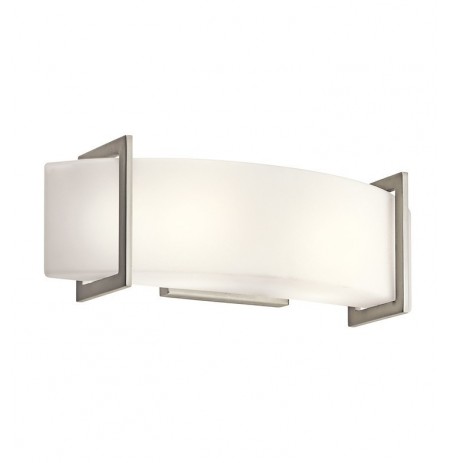 Kichler 45218NI Crescent View Collection Wall Sconce 2 Light in Brushed Nickel