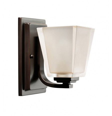 Kichler 5459OZ Urban Ice Collection Wall Sconce 1 Light in Olde Bronze