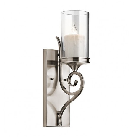 Kichler 45362CLP Lara Collection Wall Sconce 1 Light in Classic Pewter
