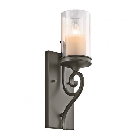 Kichler 45362SWZ Lara Collection Wall Sconce 1 Light in Shadow Bronze