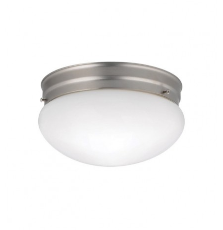 Kichler 209NI Ceiling Space Collection Flush Mt 2 Light in Brushed Nickel